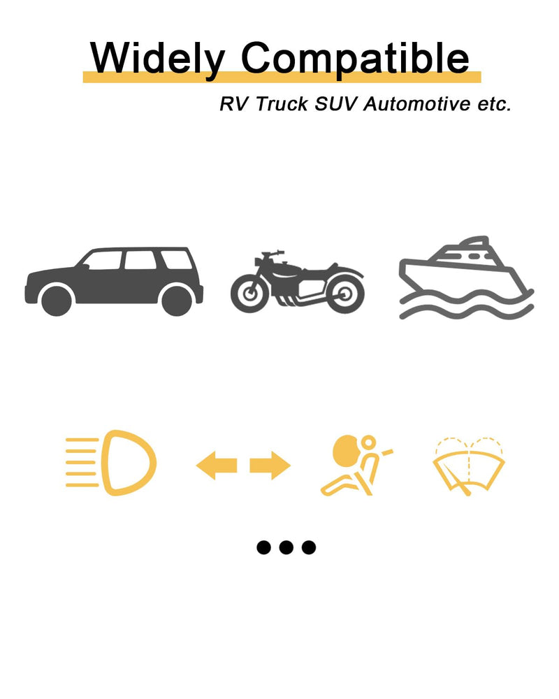 Riseuvo 20 Pcs 20A Standard Car Fuses - 20 AMP Automotive Fuses(ATO/APR/ATS), 32V (12/24V) Blade Fuse for RV/Truck/SUV