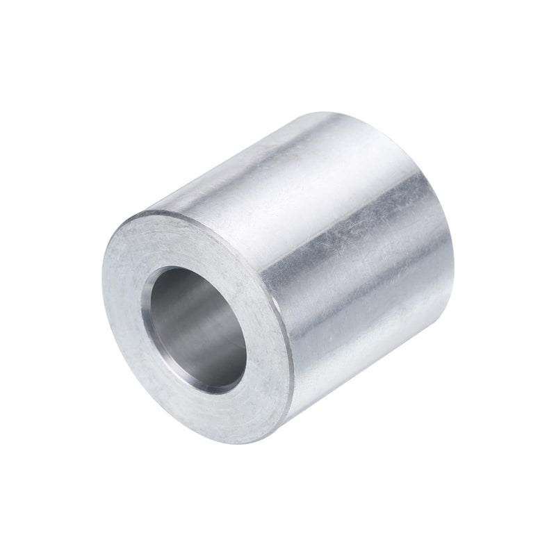 uxcell 10pcs Aluminum Spacer 1/2" Bore x 1" OD x 1" Length Screw Standoff Bushing Plain Finish Round Metal Spacer for 1/2 ID Screws Bolts and Rods 1/2" x 1" x 1" Silver Tone
