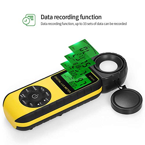 BTMETER Digital Illuminance Light Meter, Handheld Luxmeter 881E Photometer BT-881E (0.01~300,000 Lux/FC)