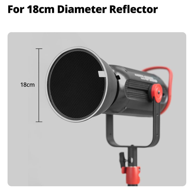 Ambitful HC-06 Honeycomb Kit - 6 pcs 10°/20°/30°/40°/50°60° Standard Reflector Honeycomb (6.69inch/17cm) with Protective Bag Compatible with 7'' Standard Reflector