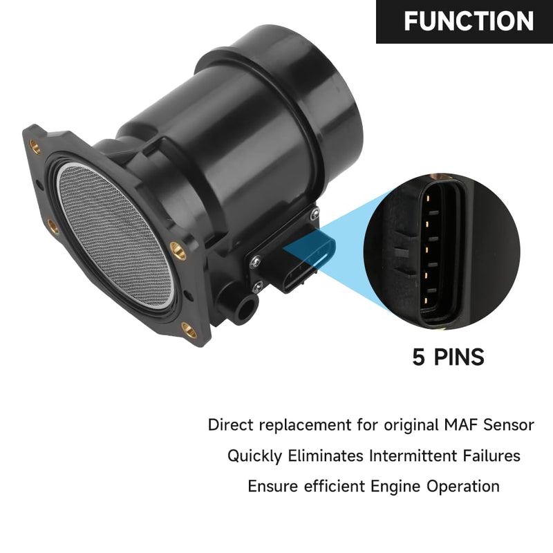 Mass Air Flow Sensor - MAF Sensor - Compatible for Subaru Impreza 1993-1998 & Forester Base L S 2.5L H4-Gas 1998 - Replace Part 22680-AA160