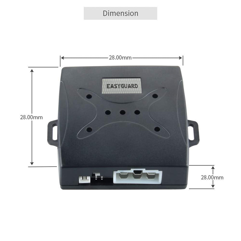  [AUSTRALIA] - EASYGUARD EC004 Smart RFID Push Engine Start Button kit & Keyless Go System Upgrade Key Start to Push Start Cars Fits for Most DC12V Cars
