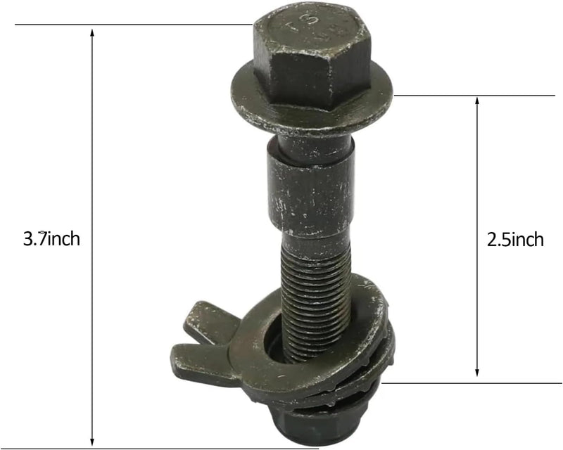 #81280 2Pcs Adjustable Camber Correction Alignment Kit 16mm for Front Wheels Cam Bolts 2