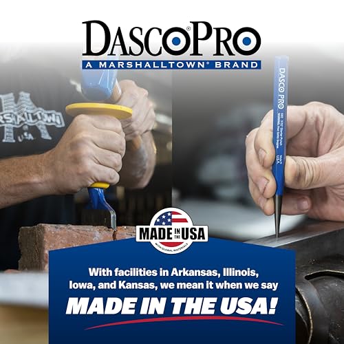 DASCO PRO 1/8 Inch Solid Punch Tool, Loosen Pins and Rivets, Assembled in USA, VN75640 564-0