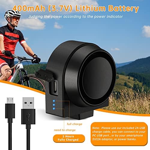ONVIAN Wireless Bike Alarm with Remote, 115dB Loud Bicycle Anti Theft Alarm Vibration Motion Sensor System, USB-C Rechargeable Bike Alarms for Ebikes, Motorcycle, Scooter, Car, IPX5 Waterproof A2-1pack