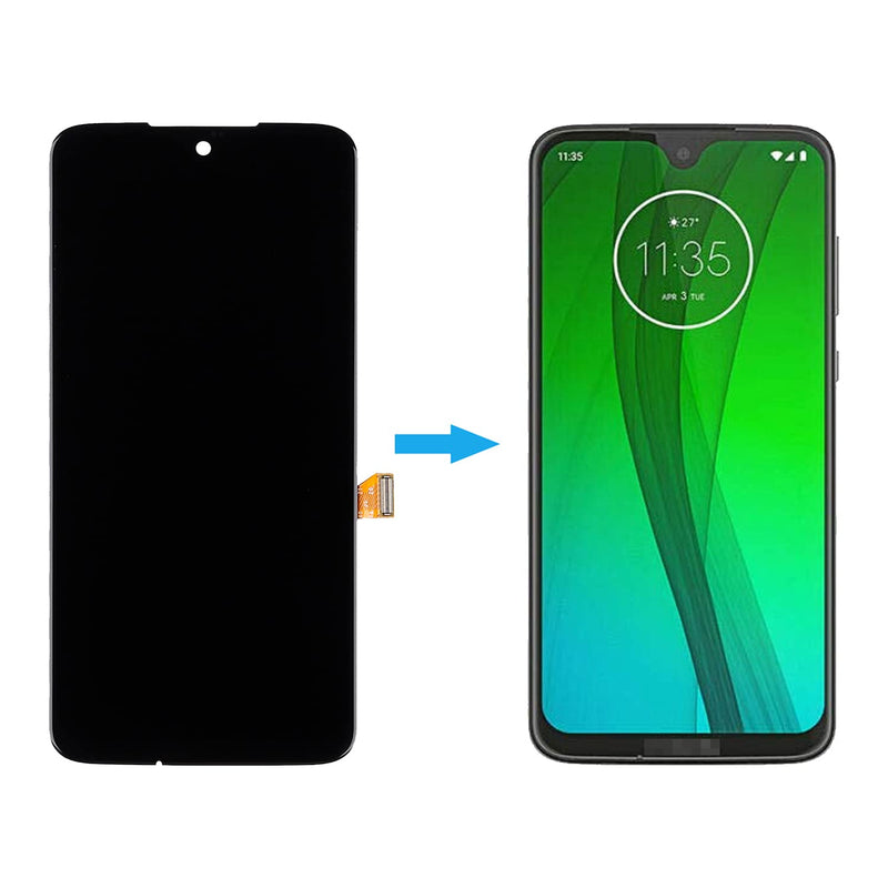Duotipa New LCD Display Compatible with Moto G7 XT1962, XT1962-4 6.2" LCD Touch Screen Display Assembly with Repair Tool Kit