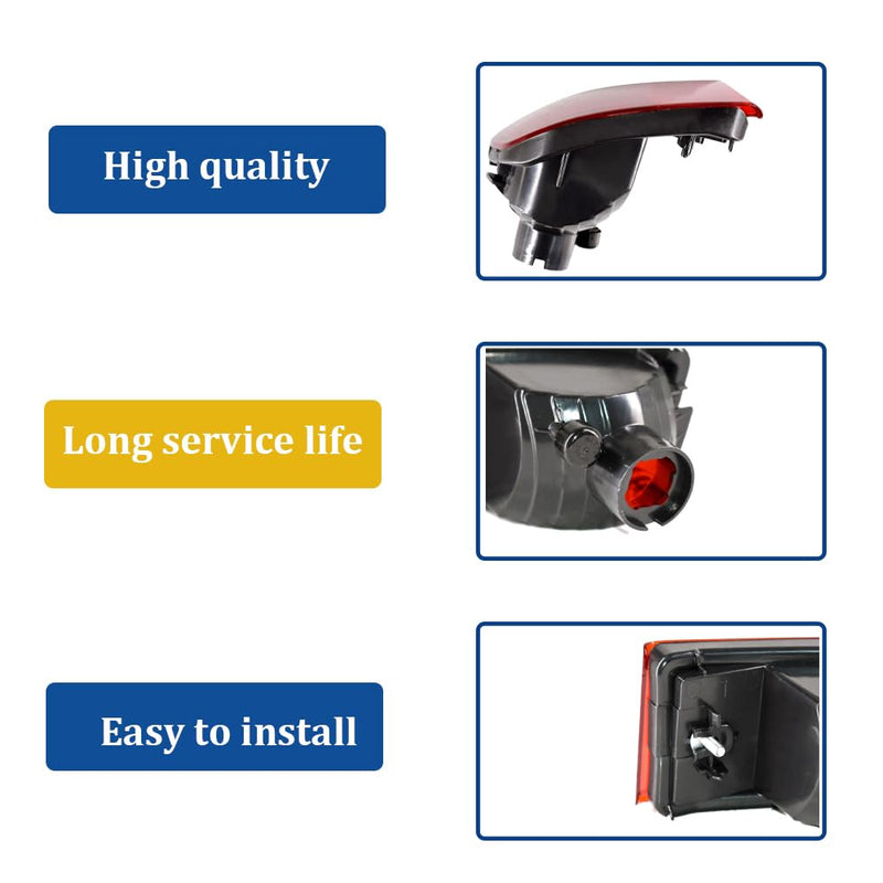  [AUSTRALIA] - Rear Bumper Reflector Tail Light Fits for 2003-2005 Toyota 4Runner 2002-2009 Toyota Land Cruiser Prado 120 (Driver Side) Driver Side