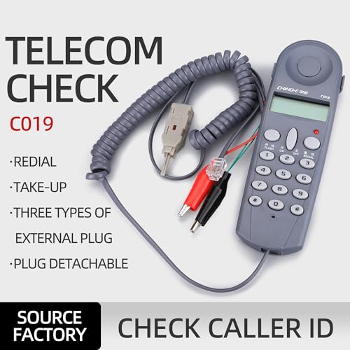 Telecom Check Telephone Line Dedicated Check Line Survey Line Machine Chino-E C019 Tester to Alligator Clip Set Equipment Small
