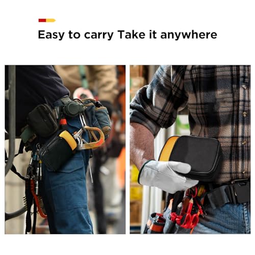 KingSung Zippered Soft Tool Carrying Case for Fluke 117/116/115/114/113 Digital Multimeter 62 Max and Many More, with Smooth Zipper and Thick Wrist Strap, Built-in Shock-Proof Cotton, Double-Layer