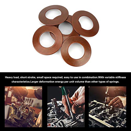Oumefar Locking Washers Connection Stainless Steel Compression Flat 7 Sizes Disc Spring fDisc Gasket or Industry Production
