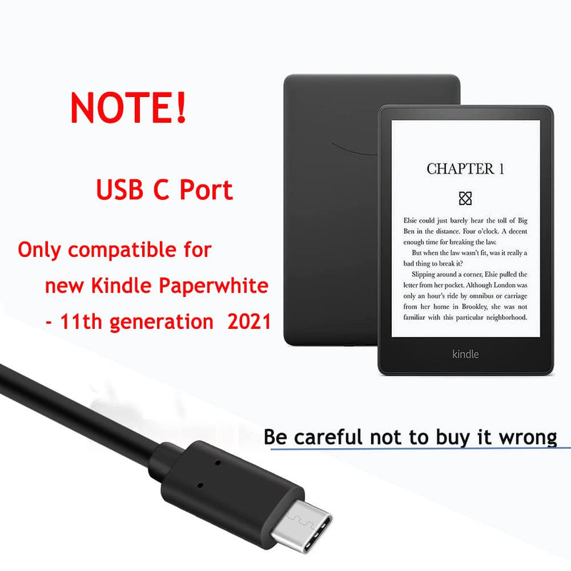 10Ft USB C Charger Compatible with Kindle Paperwhite 11th Generation,Kindle Paperwhite Signature Edition 2021 10FT