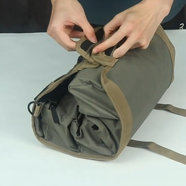 Roll Up Tool Bag, 6-Pocket Tool Organizer for Garage & Workshop