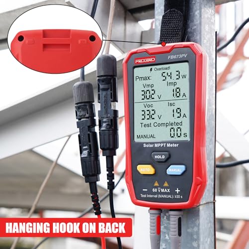 800W MPPT Solar Panel Tester Large LCD Photovoltaic Multimeter 800W
