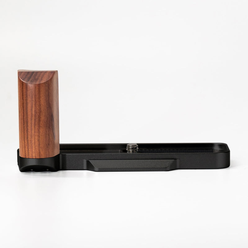 L-Shaped Camera Handle ，Compatible with FUJIFILM Fuji X Half X-HF1 Camera ，Precious Vintage Solid Wood Grip | Handcrafted by Experienced Artisans (Desert Ironwood Black) Desert Ironwood Black