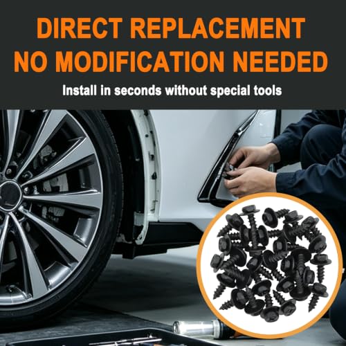 30Pcs Bumper Cover Splash Shield Screw Bolt OEM 90159-60498