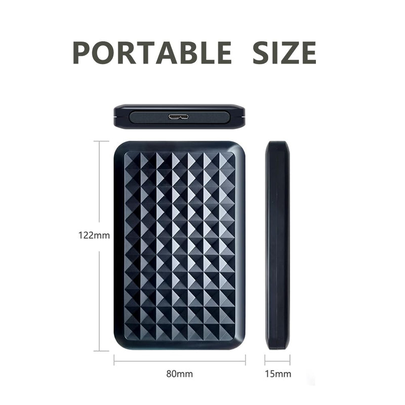 1TB Ultra Slim Portable External Hard Drive 2.5'' USB 3.0 HDD Storage for PC, Mac, Laptop, PS4, PS5, Xbox one 1TB