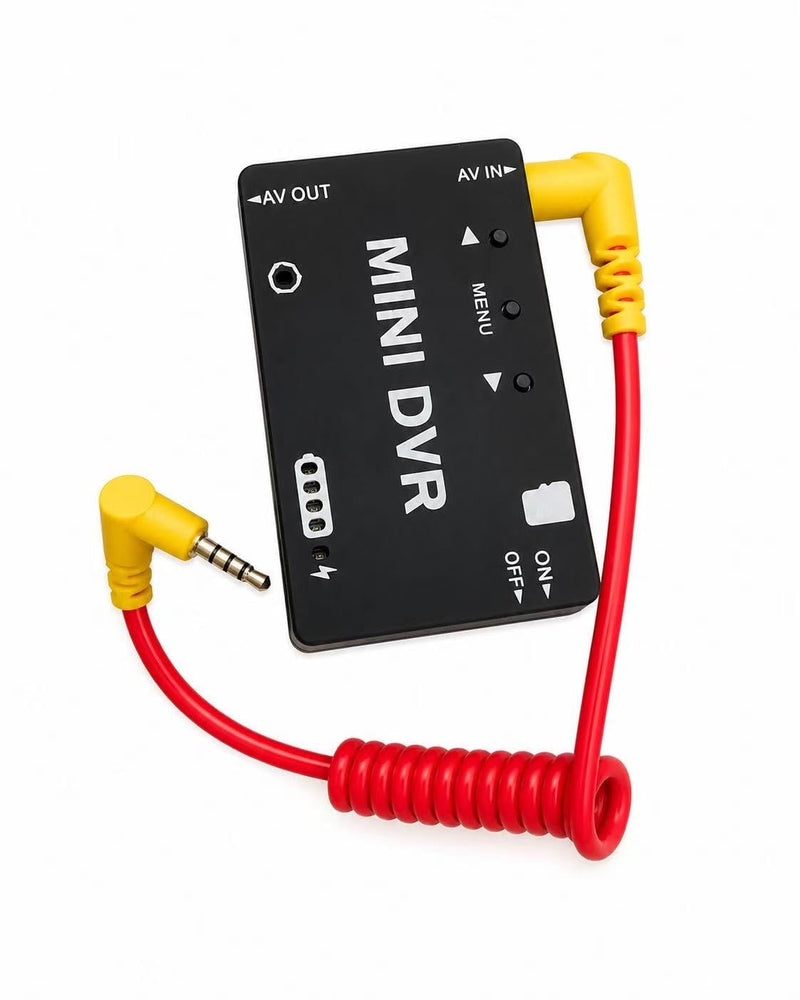 3.5mm to 3.5mm Coiled Camcorder Cable, 4-Pole TRRS Male to Male AV Cord, Right-Angle Plugs, Connects DV Camcorder AV Out to Mini DVR, Audio + Video, Retro Y2K Recording, Plug & Play