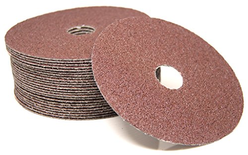 Benchmark Abrasives 5" Resin Fiber Sanding Discs, 120 Grit, 25-Count