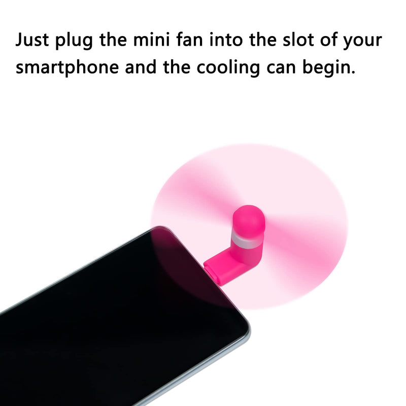 Fan for iPhone, 3 Pack Portable iPhone Fan Cell Phone Fan Compatible for Mini Fan for iPhone 14/14Pro Max/13/13 Pro Max/12/12 Pro Max/11/11 Pro/11 Pro Max/X/Xs/Xr/iPad Green/Blue/Rosy Red