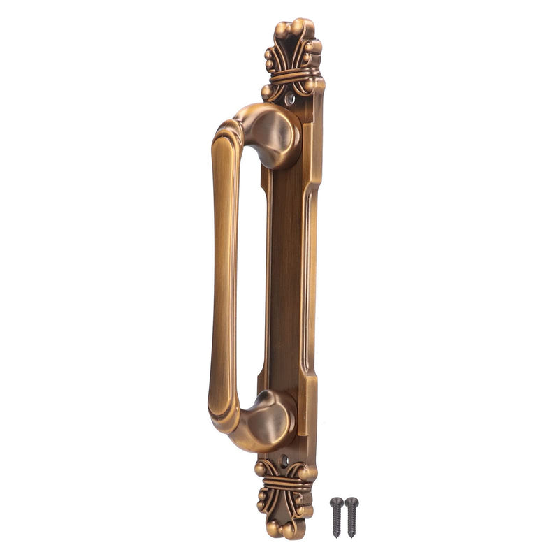 Fdit Zinc Alloy Cabinet Handle, Antique Surface Mount Door Pull 280mm with 195mm Hole Distance European Style Furniture Hardware for Wardrobe Drawer Closet