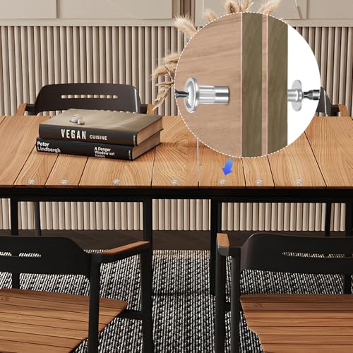100 Pcs Cabinet Screws, M4 Furniture Connector Bolts, Binding Barrels and Screws, Furniture Connectors Hardware and Sleeves for Wood Cupboard Bed Frames Cabinet Connectors 100