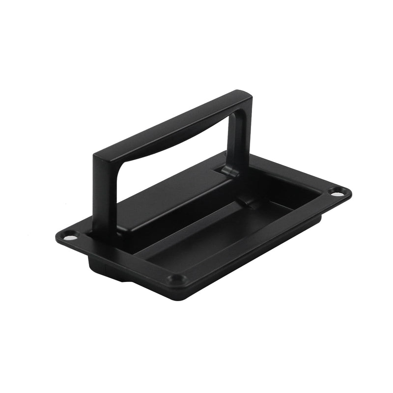 4Pcs Black Recessed Pull Zinc Alloy Flush Lift Recessed Door Handle | for Toolbox Chest Case 4.33"x2.75"/110x70mm,for Case, Chest, Cab Speakers, Heavy Guitar Amp, Custom Box 4.33 x 2.75 inches (4-Pack)