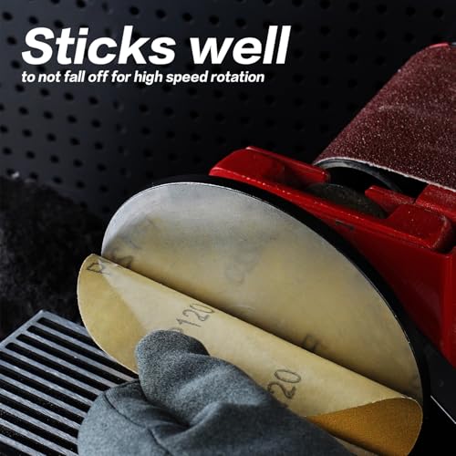 PSA Sanding Discs 6 Inch Adhesive Backed Sandpaper 100 Pack 400 Grit Self Adhesive Sanding Discs for DA Sander Self Stick for Wood, Auto Body Repair, Paint, Metal, and Plastic