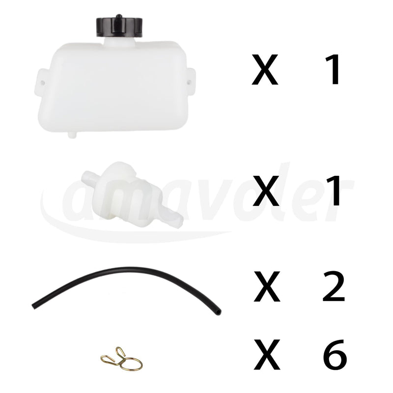 Mini Bike Gas Fuel Petrol Tank Gas Tank Aftermarket Parts Fit for 2 Stroke 43cc 45cc 47cc 49cc Quad ATV Mini Moto Kids Dirt Pit Bike Pocket Scooter.