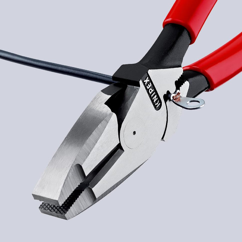 Knipex 09 11 240 9.5-Inch Ultra-High Leverage Lineman's Pliers with Fish Tape Puller and Crimper