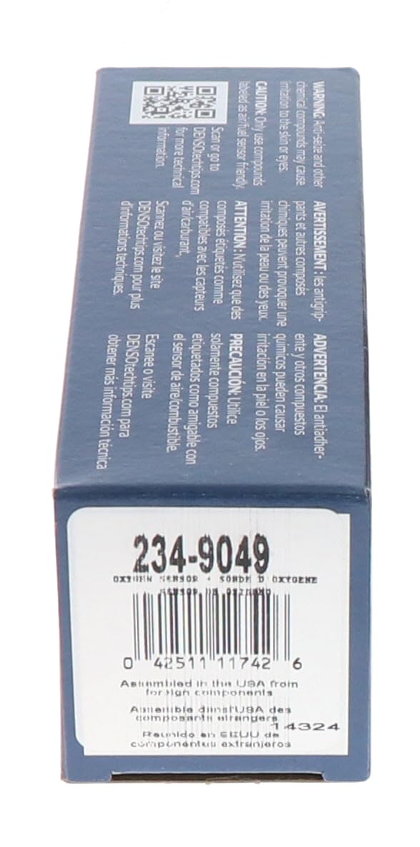 Denso 234-4622 Downstream Oxygen Sensor with 12” Harness and 4-Terminal Square Connector