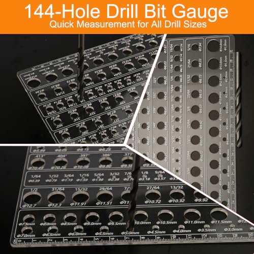 Manalete 214-Piece Nut and Bolt Thread Checker Kit