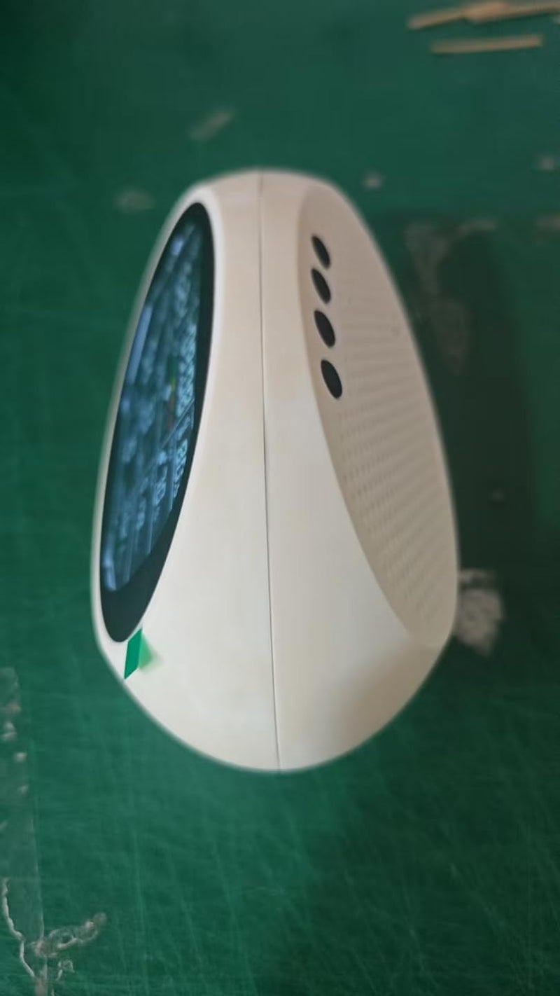 18-in-1 Indoor Air Quality Monitor, Meter with Temperature, Humidity, VOC, PM2.5, PM1.0, PM10 & Time Display, 【Dual Chip & High Accuracy】 Home Air Quality Tester White
