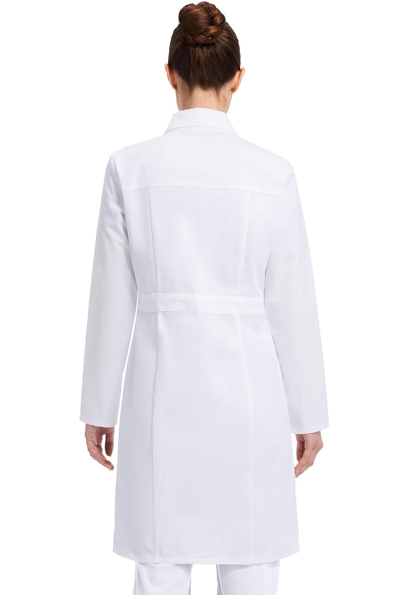 Dickies Contemporary Fit Women's 37" Twill Fitted Lab Coat 82401 Small White