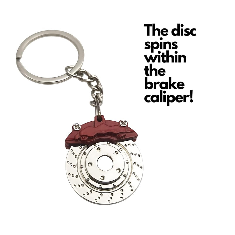 5pc Car Lovers Key Chain Set - Manual Gear Shifter | Wheel Rim | Spanner | Turbo | Brake Disc Keychain | Auto Enthusiast Gift Set | Car Truck Bike | Parts Keyring