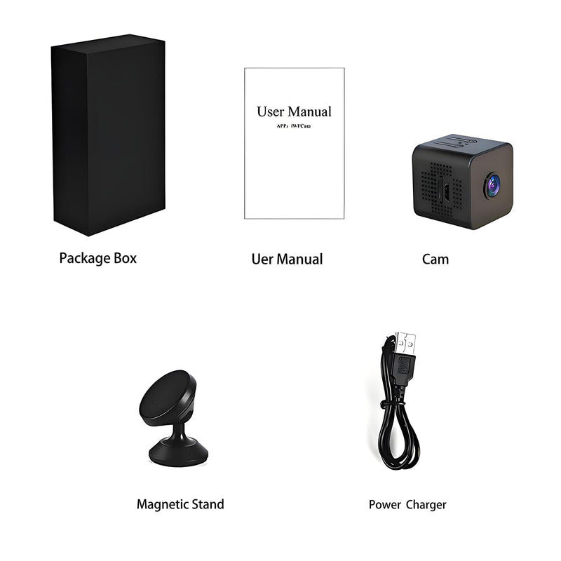 HD Hidden Camera, Wireless Mini spy Camera for Office & Home Security Small Hidden Camera with Night Vision Compatible with Android & iOS