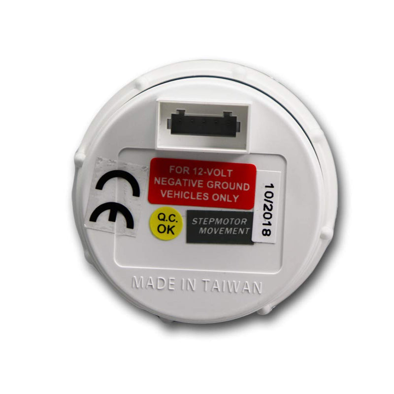 MOTOR METER RACING MGS Series 52mm 2-1/16" Electrical Oil Pressure Gauge 0~150 PSI Black Dial White & Amber LED Backlit Waterproof