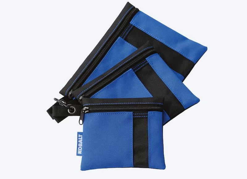 K.balt Blue Polyester 8.5-in W x 6.5-in L Zippered Accessory tool bag