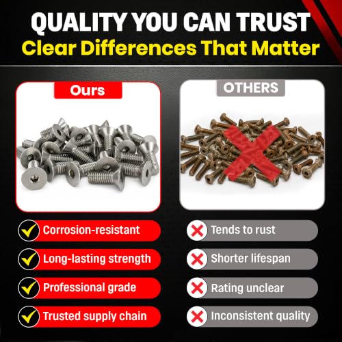 Chenango Supply 3/8-16 x 1 Stainless Socket Flat Head Screws 3/8-16 x 1"