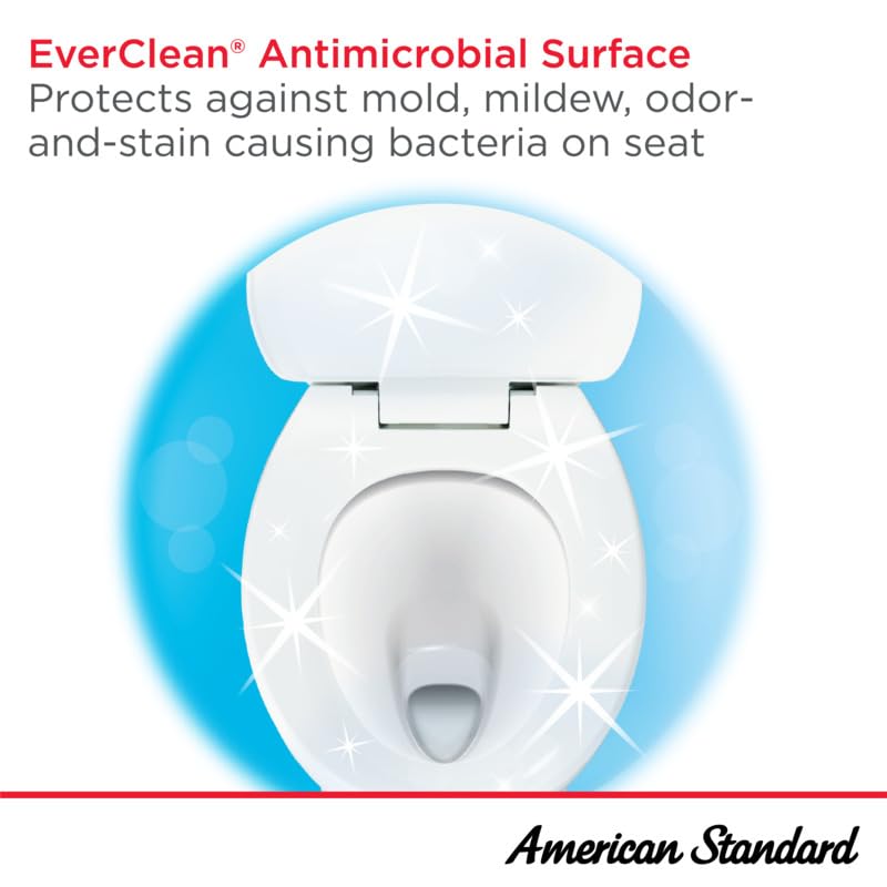 American Standard 5020A65G.020 Traditional Luxury Elongated Toilet Seat Soft Close, White Elongated Front