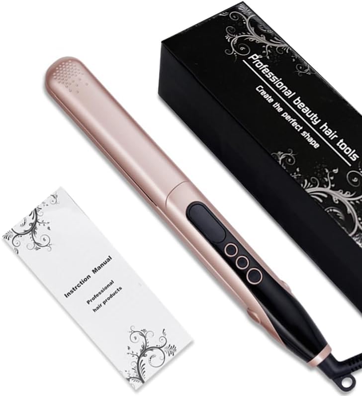 Hair Straightener Flat Iron Digital Display 100°C–230°C, with Glove | Hair Straightener and Curler 2 in 1, Dual Voltage, Ceramic Plates, Lasting Results