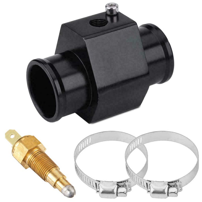 Automotive Engine Radiator in-Line Hose Fitting Adapter Water Temperature Thermostat Sensor Electric Fan Switch Kit (38mm, 180'F On - 165'F Off) 38mm