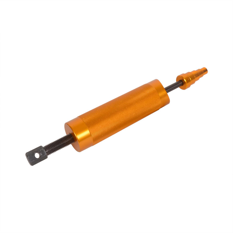 Motorcycle Piston Pin Puller for Full Skirt Piston, Upadated Wrist Pin Puller for Piston,Heavy-Duty Small Engine with 5 Adapters for 11mm, 13mm, 16mm, 19mm, 22mm Pins in Gold
