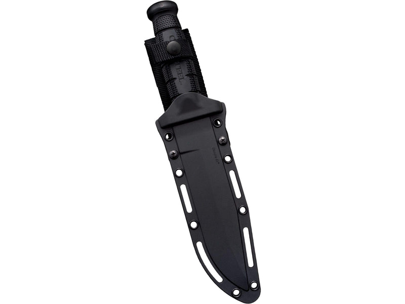 Cold Steel Leatherneck SF 6-3/4" German D2 Steel w/Black Powdercoat Clip Point Fixed Blade Outdoor Camping Hunting Utility Knife | 5" Kray-Ex Handle, Weather-Resistant Secure-Ex Sheath Boxed (CS-39LSFC)