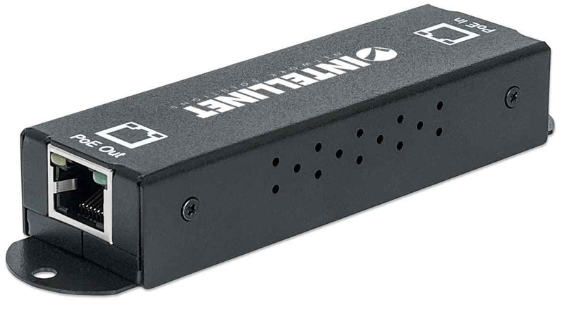 Intellinet 1-Port Indoor Gigabit PoE+ Extender Repeater – 25W Power Budget via Cat5e Cat6 RJ45 Ethernet Network Cables, Daisy-Chain – 3 Yr Mfg Warranty - 560962 Indoor 1-Port PoE+ Extender 25W