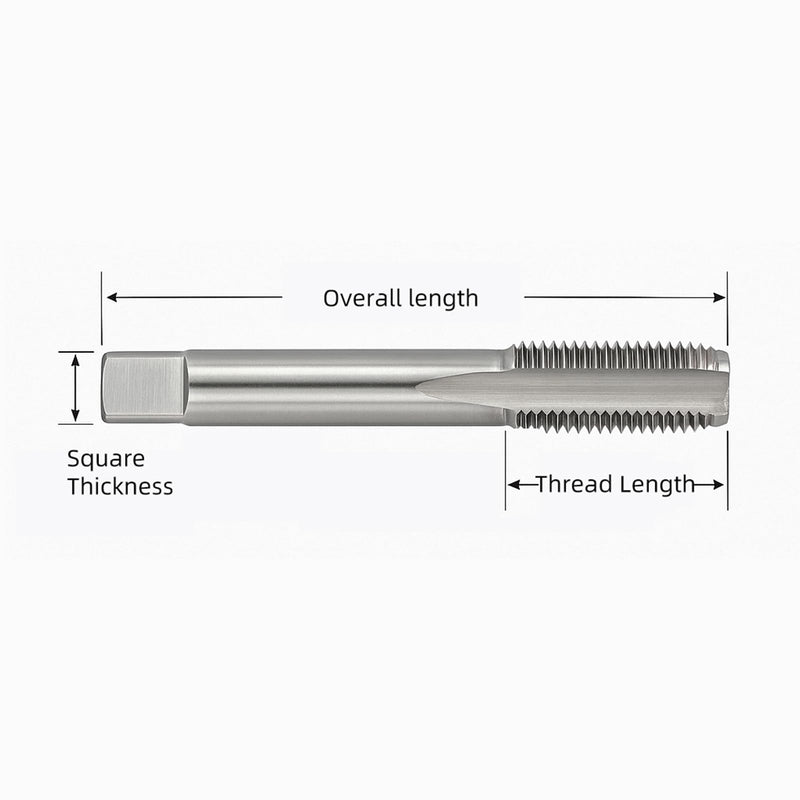 3/4"-14 NPT Tap and Die Set – GCr15 Alloy Steel Pipe Thread Tap and Hex Die Combo, Taper Thread Repair Tool for Conical Pipe Fittings 3/4"-14
