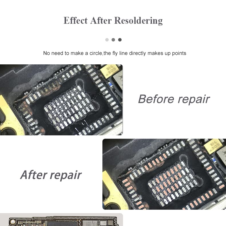 2PCS Soldering Lugs Solder Piece Rework Pad Welding Point Repair for Phones IC Pad Touch BGA PCB Fingerprint Welding Plates