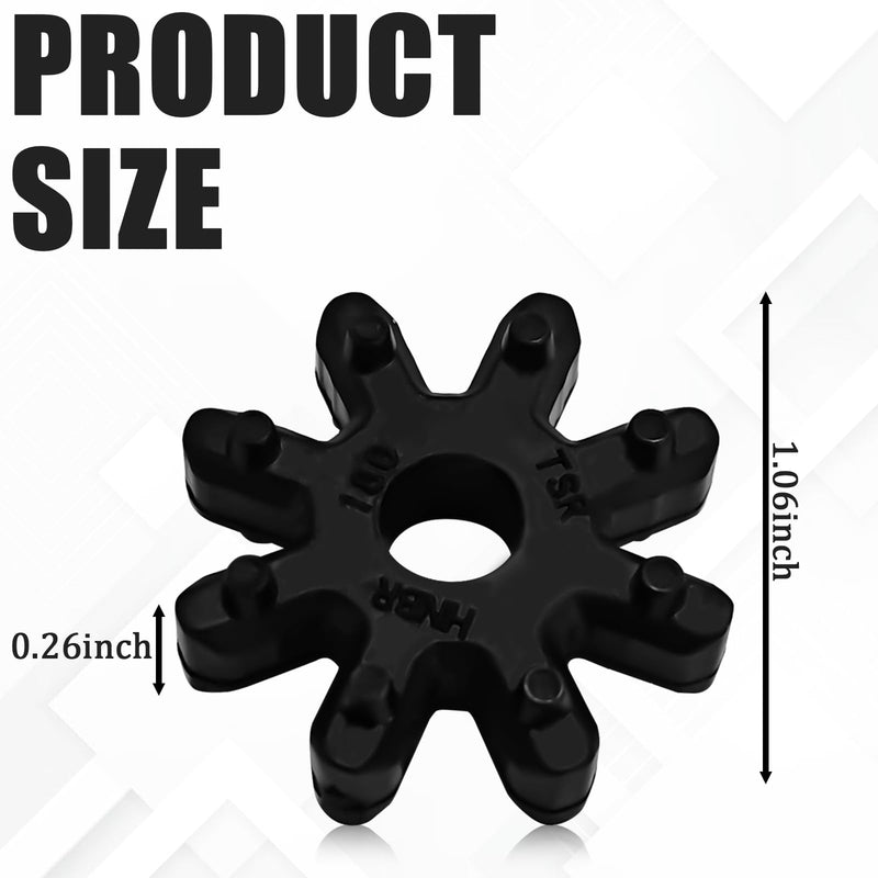 2PCS Steering for Hyundai Kia, Steering Column Coupling Couple Accessories 56315-2K000FFF Steering Gear Bushing for Hyundai Sonata Elantra Santa Fe Azera Veloster for Kia Soul Optima Forte Black