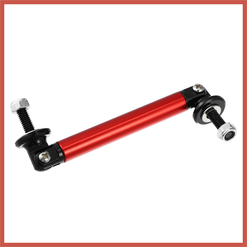 ACROPIX 1pair 75mm 2.95" Splitter Support Rods Adjustable Front Rear Bumper Lip Splitter Strut Rod Tie Support Bars Fit Most Vehicle Red Car Parts