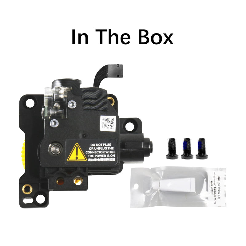 Original Stainless Steel P1 Extruder Unit for Bambu Lab P1P/P1S 3D Printer with Dual Gears for Increased Extrusion Force & Filament Run-Out Detection P1S/P1P Extruder