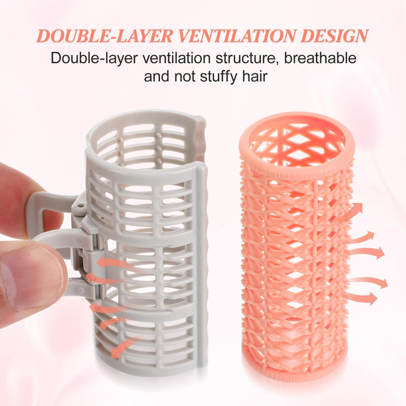Lurrose Hair Curler Spring Clip Rollers 6 Pcs Diy Hair Rollers for Women Rolls for Volume and Wavy Styling Reusable Styling Tools for Bangs and Ends